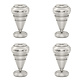 HS SPIKES Set of 4 pcs Zilver