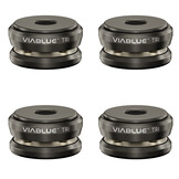 TRI SPIKES Set of 4 pcs Zwart