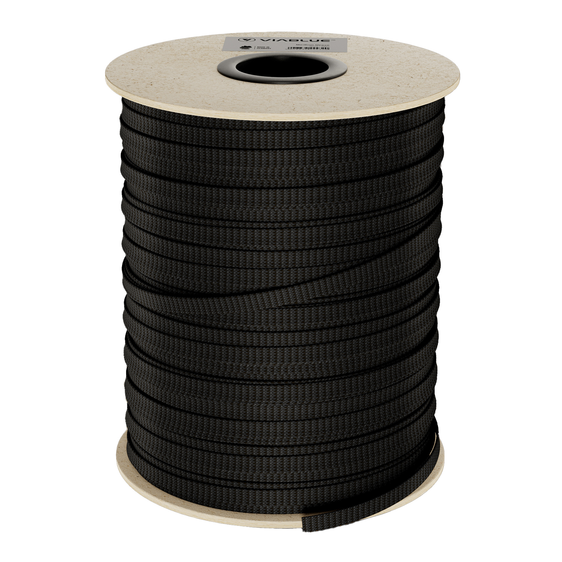 Sleeve Medium Schwarz pro Meter