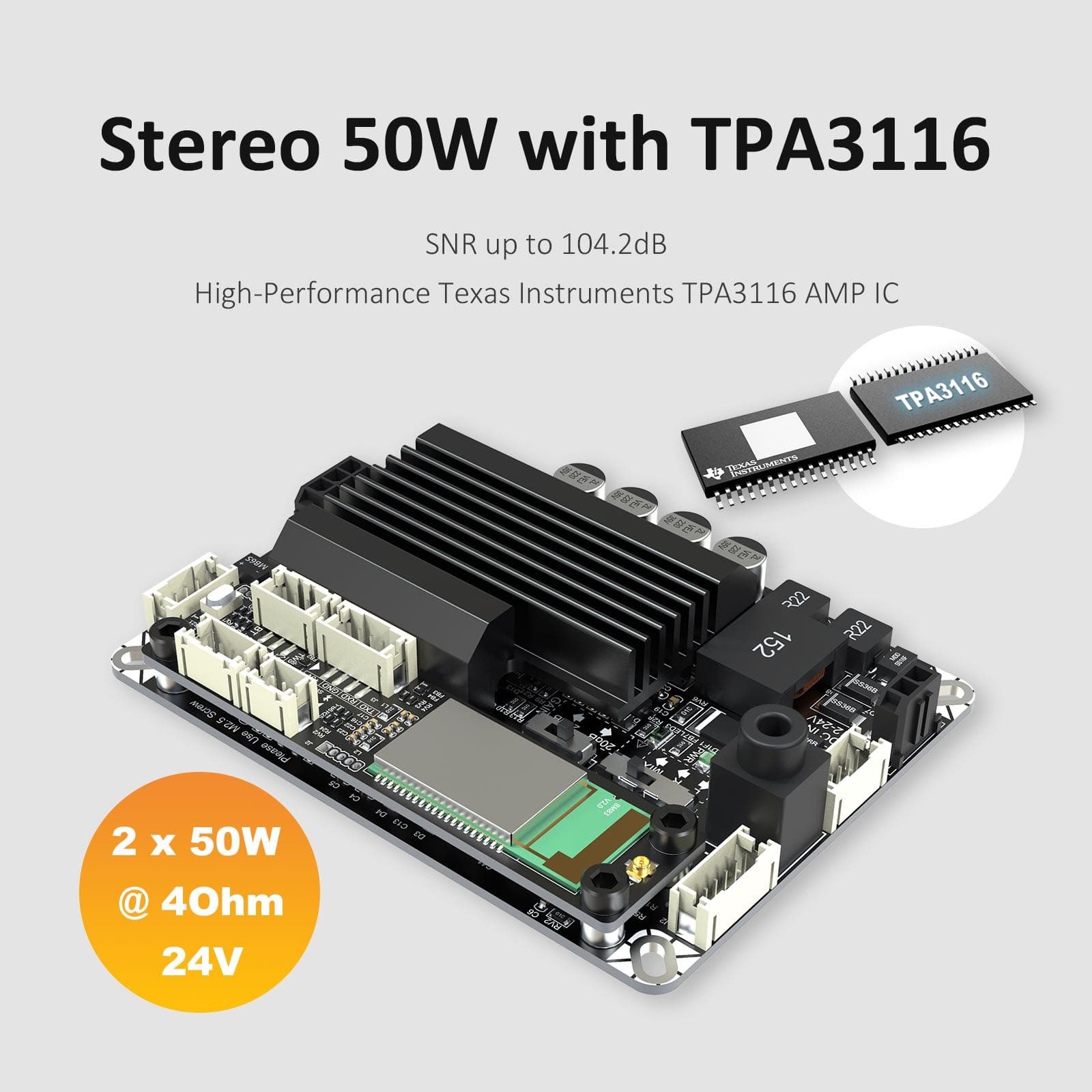 AA-JA32175 WONDOM 2.1 Scheda Amplificatore TWS TPA3116 | JAB2+