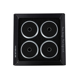 UFO ABSORBERS Set of 4 pcs Ø35mm Zilver