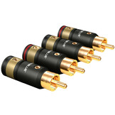 T8 RCA Plug Screw 2 Paar