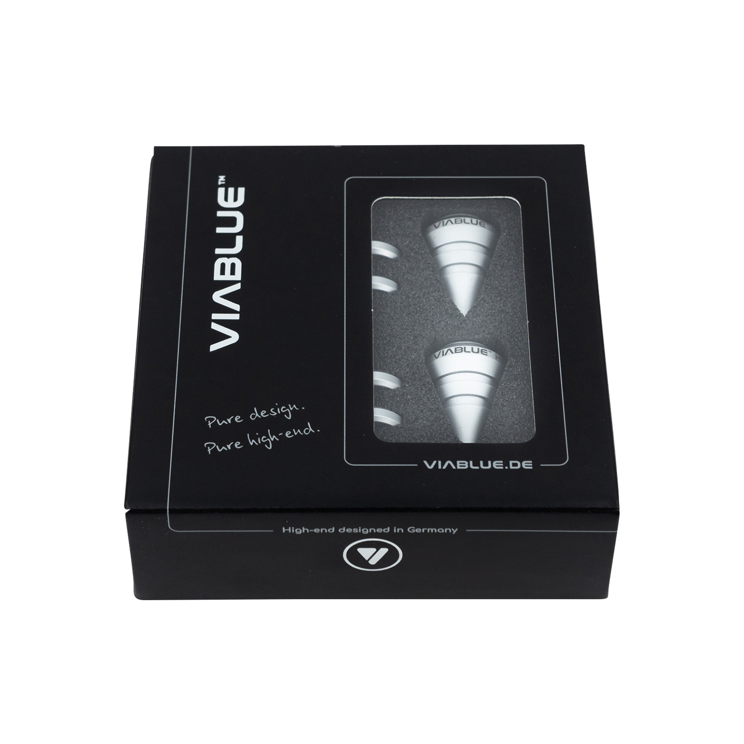 HS SPIKES Satz of 4 Stück Silber