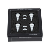HS SPIKES Set of 4 pcs Silver