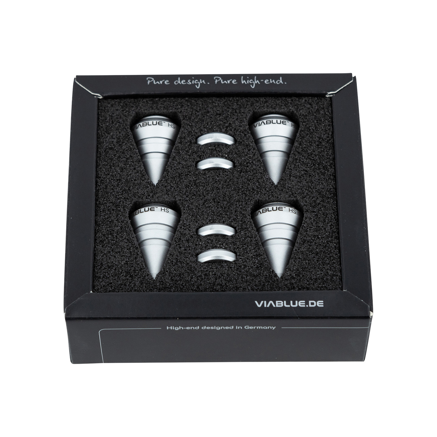 HS SPIKES Set of 4 pcs Zilver