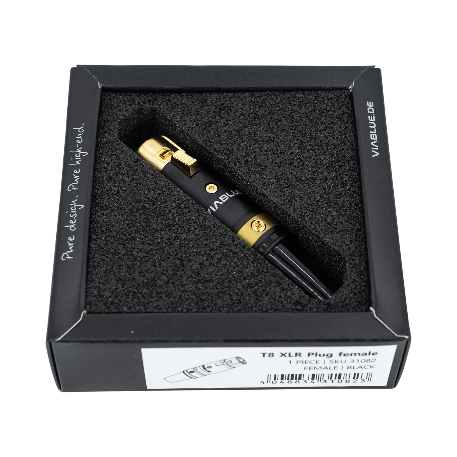 T8 XLR FEMALE Black 1 pc