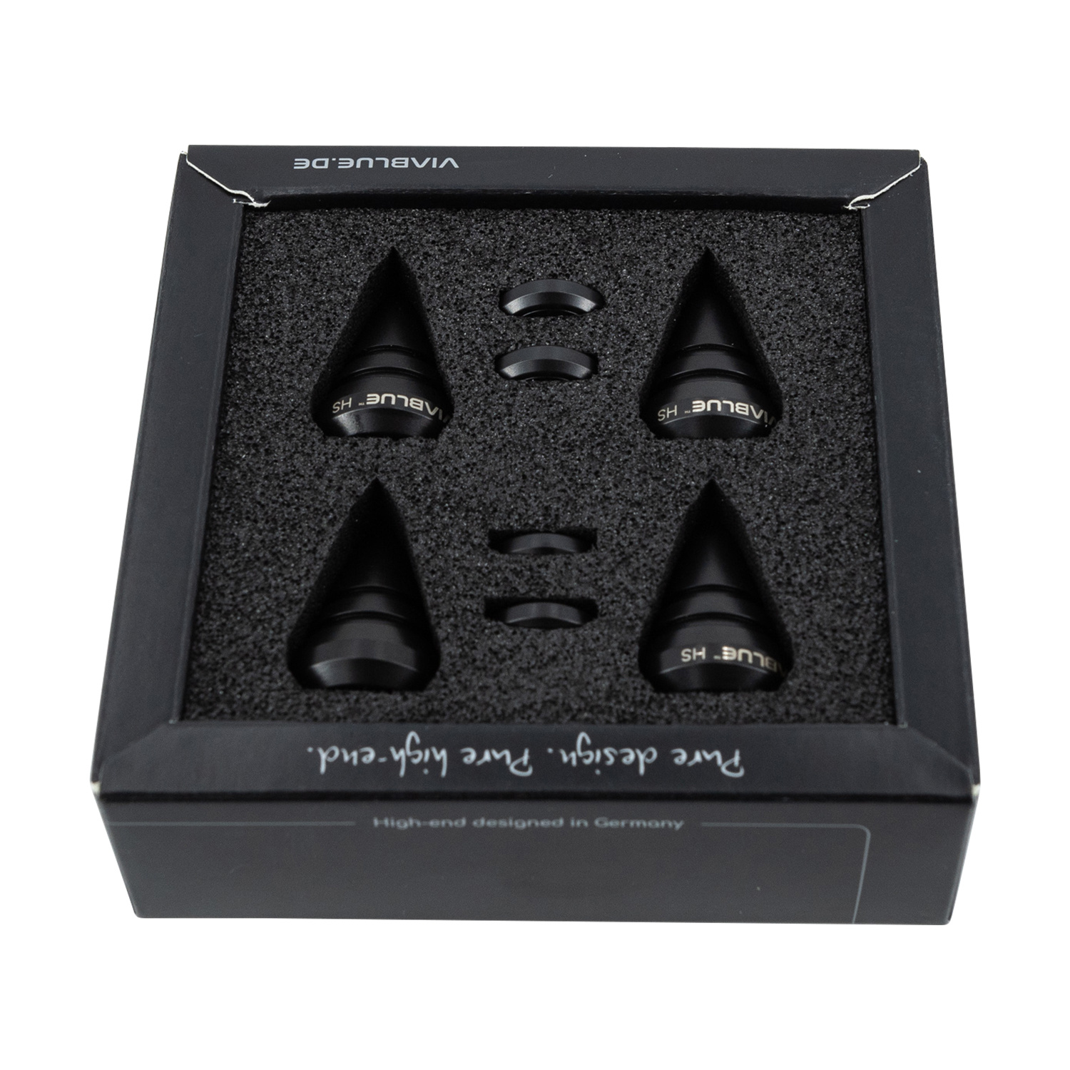 HS SPIKES Satz of 4 Stück Schwarz