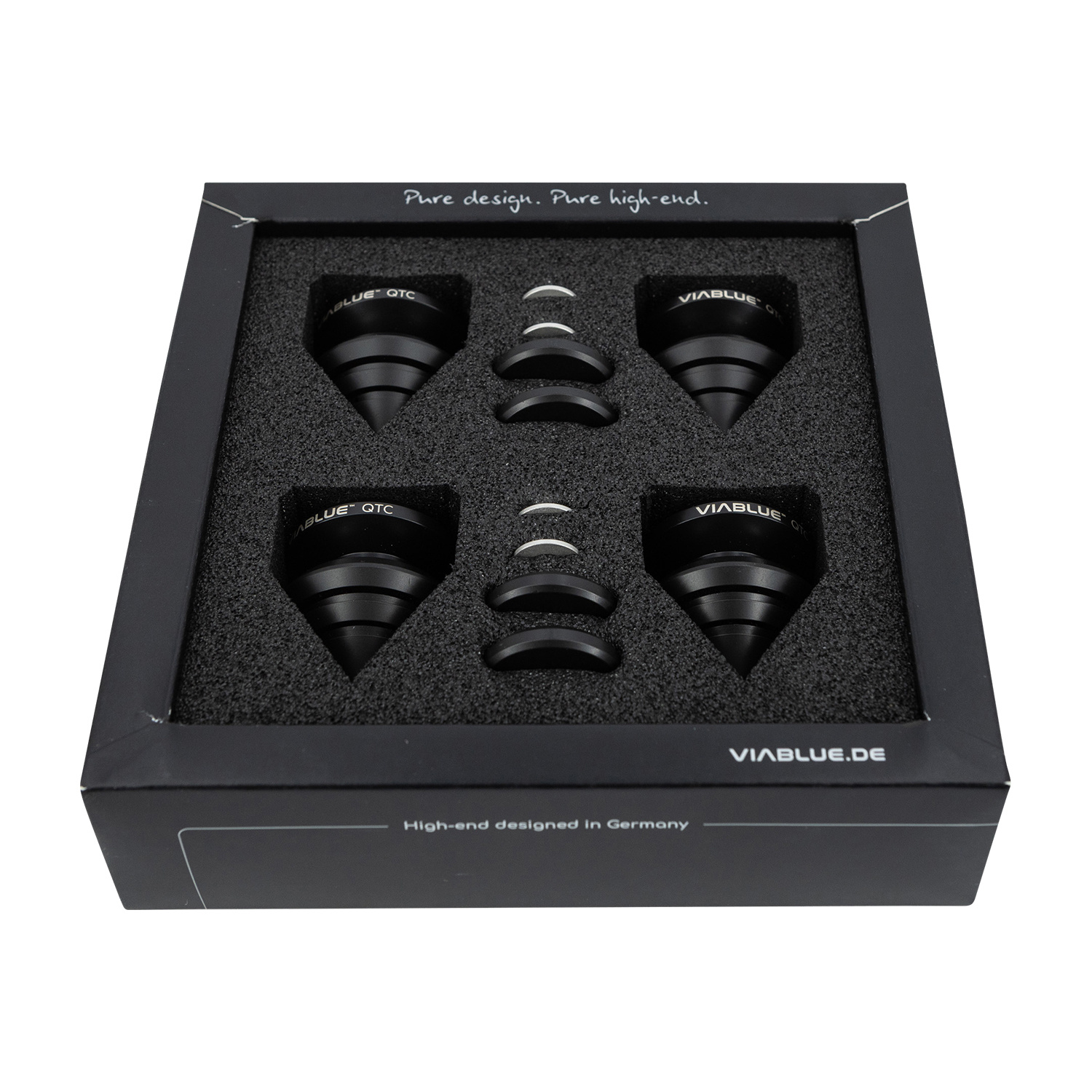 QTC SPIKES DISC Ø25mm 4 pcs Set Black