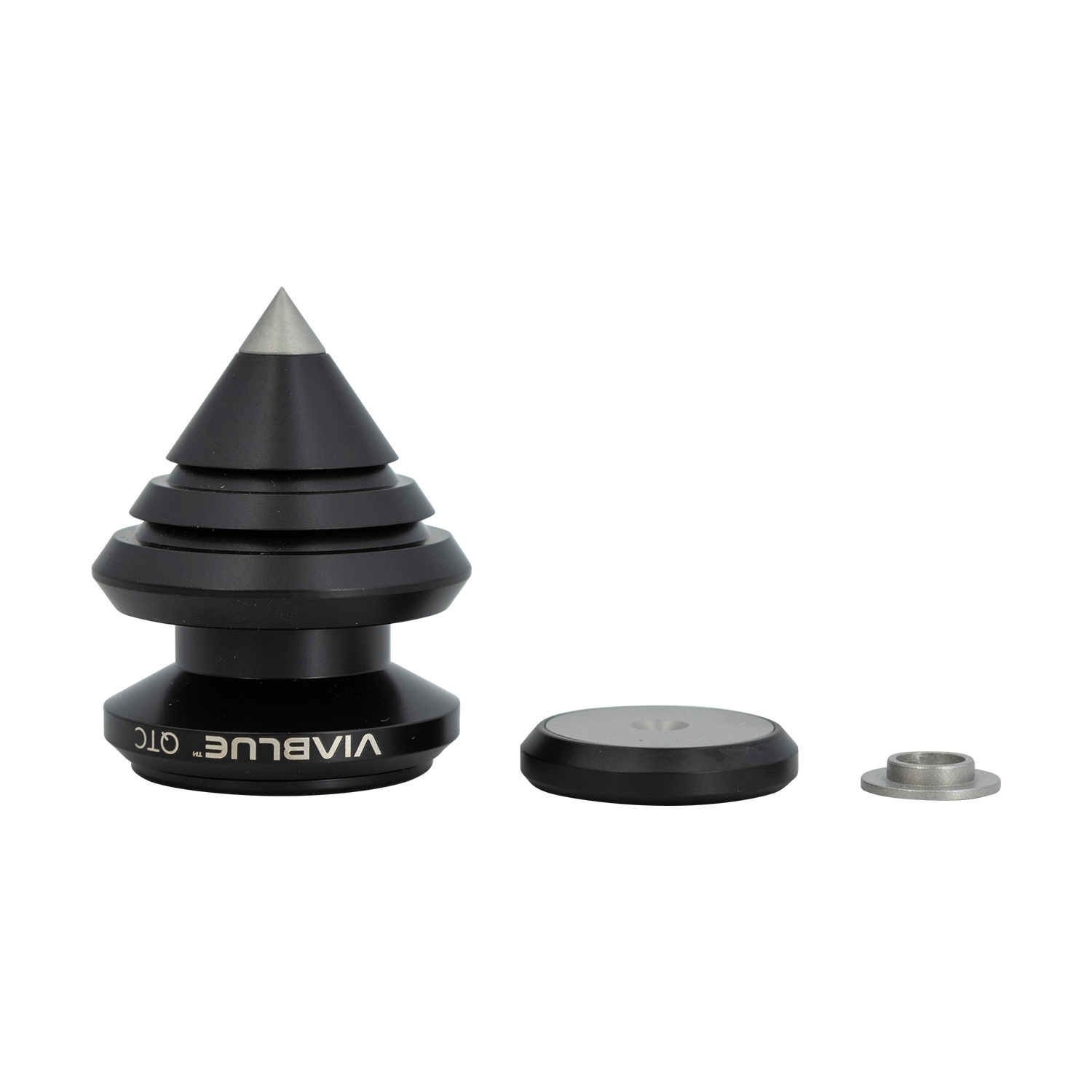 QTC SPIKES DISC Ø25mm 4 pcs Set Zwart