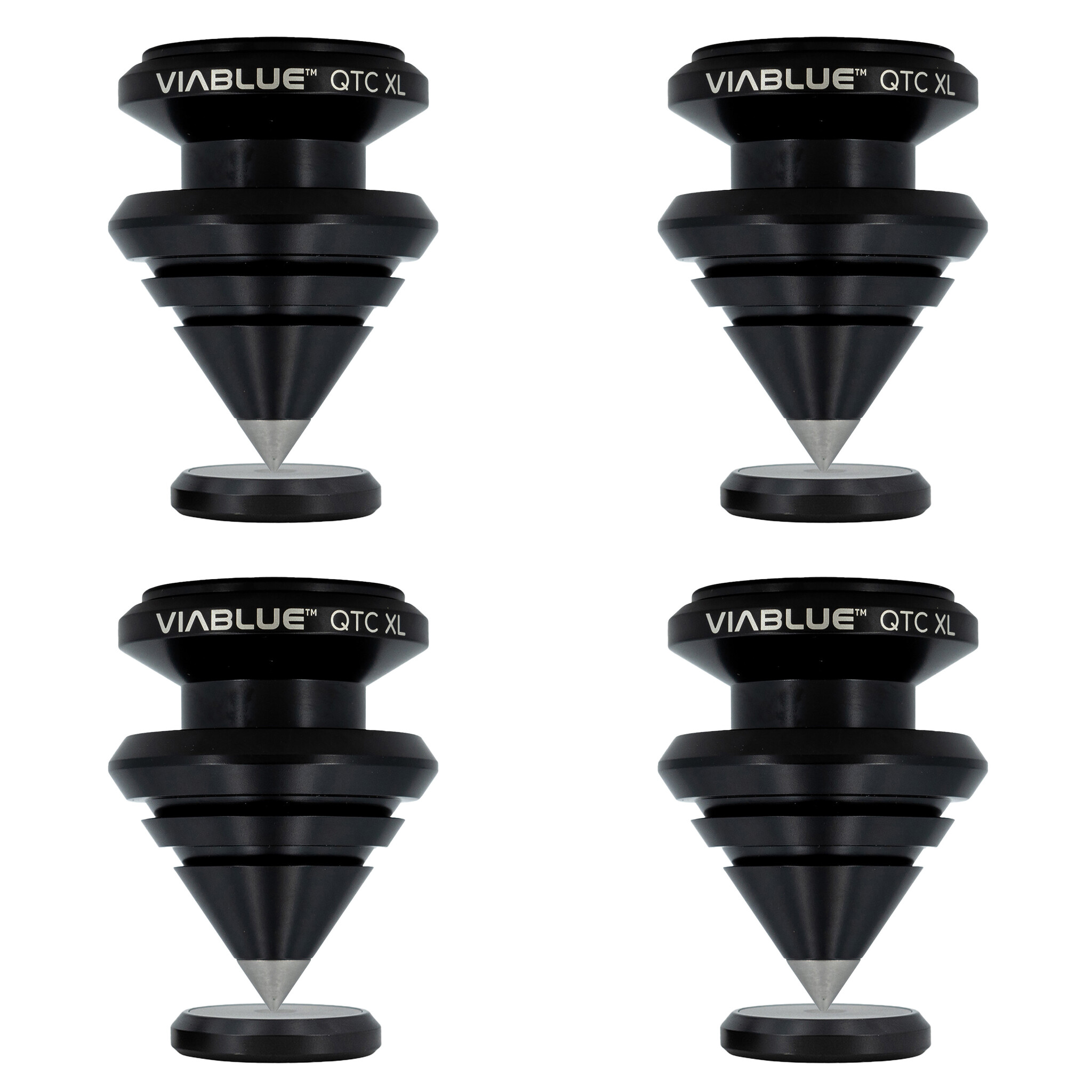 QTC SPIKES XL DISC Ø25mm 4 Stück Satz Schwarz