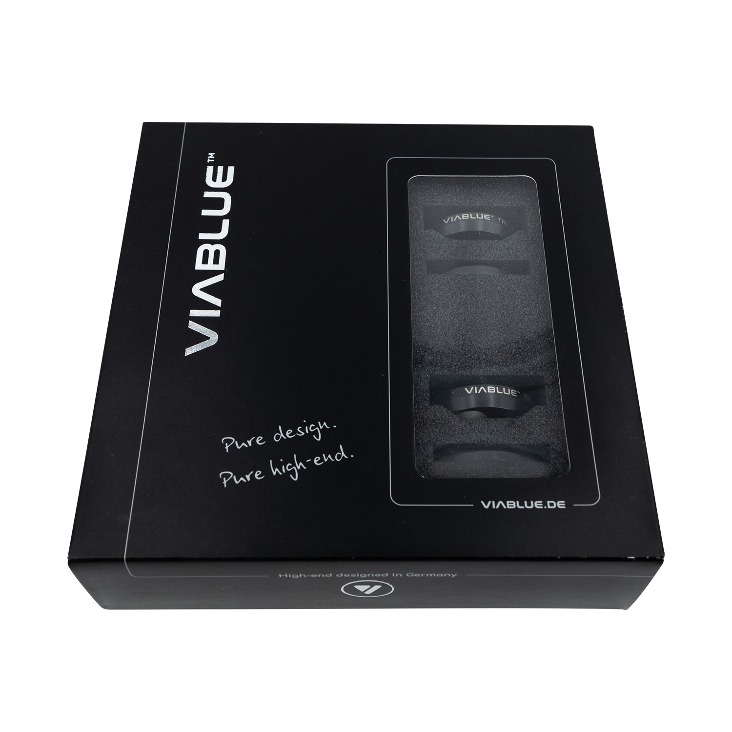 TRI SPIKES Satz of 4 Stück Schwarz