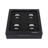 TRI SPIKES Set of 4 pcs Silver