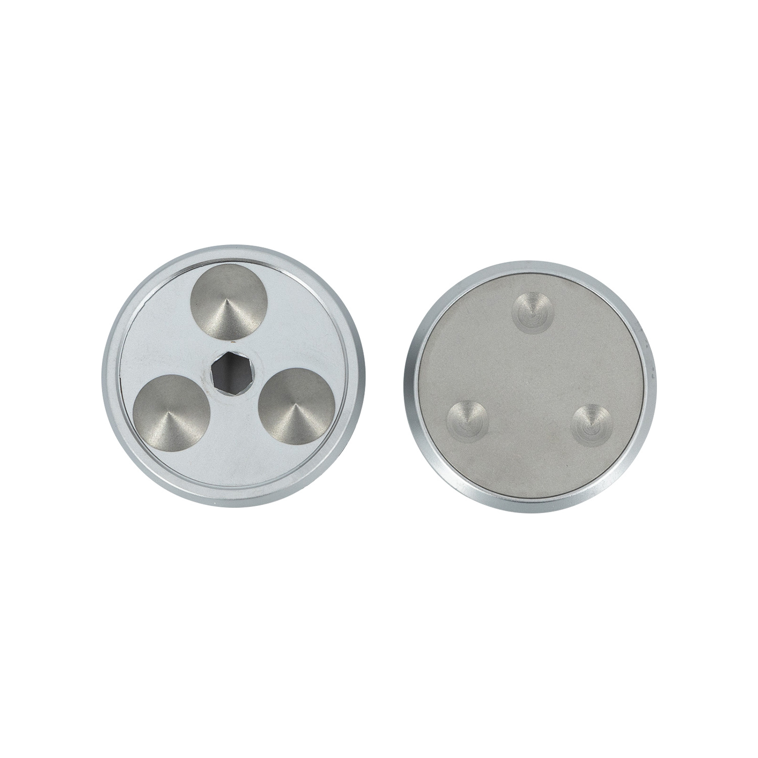 TRI SPIKES Set of 4 pcs Silver