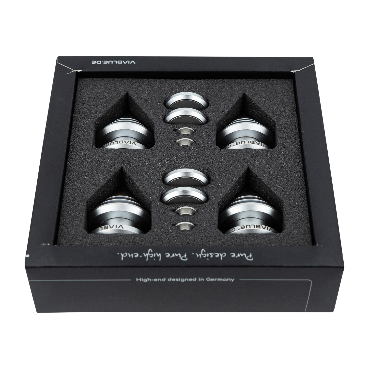 QTC SPIKES DISC Ø35mm 4 pcs Set Silver