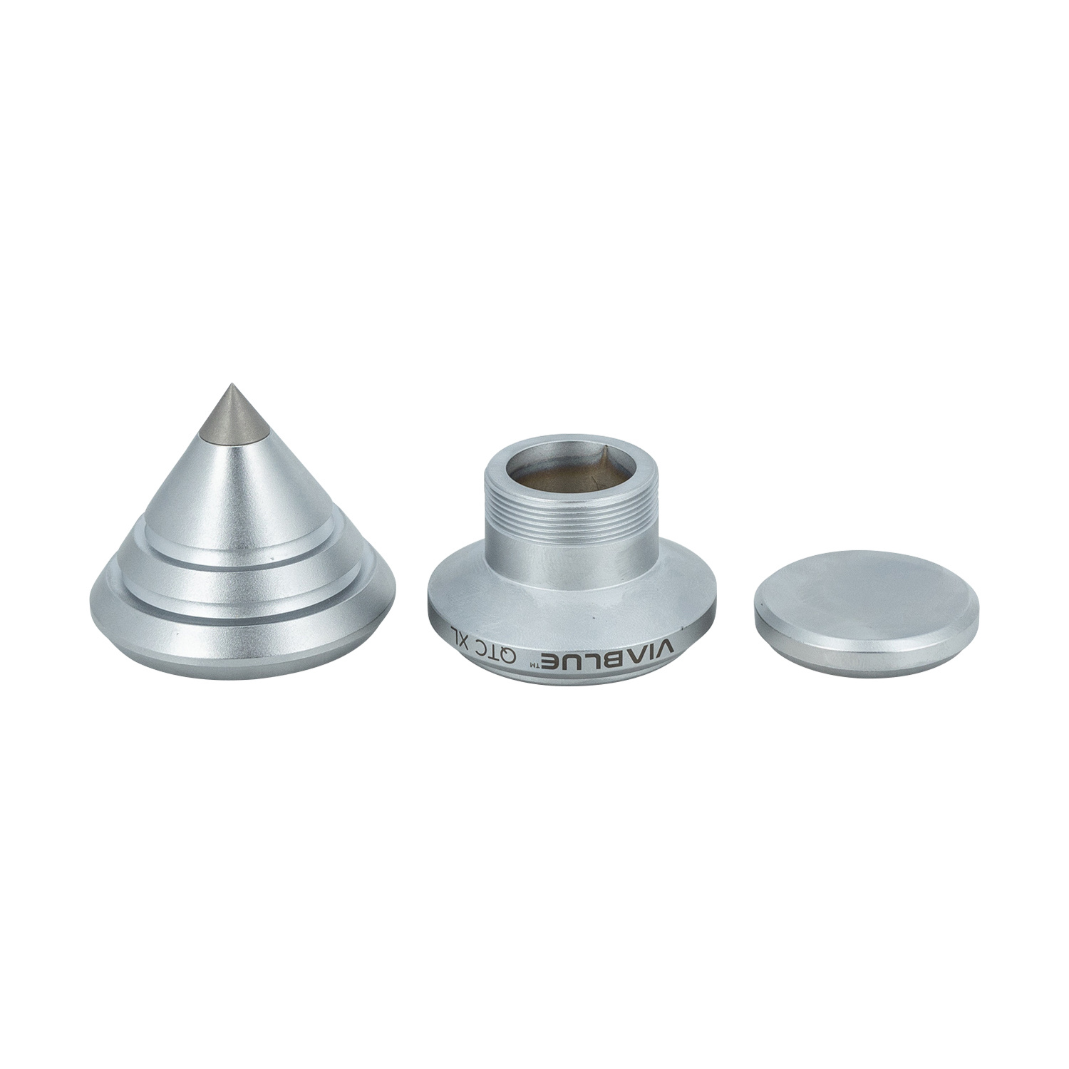 QTC SPIKES XL DISC Ø35mm 4 Stück Satz Silber