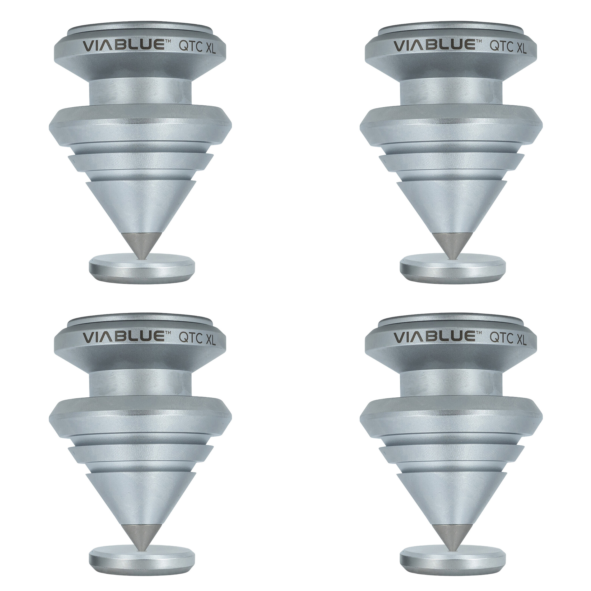 QTC SPIKES XL DISC Ø35mm 4 pcs Set Zilver