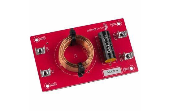 Low Pass Speaker Crossover 12 dB/Octave, 4 Ohm Montierte Frequenzweich