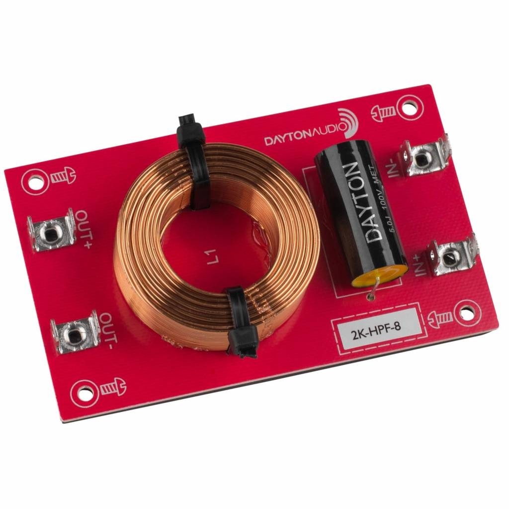 High Pass Speaker Crossover 12 dB/Octave, 8 Ohm Assembled crossover