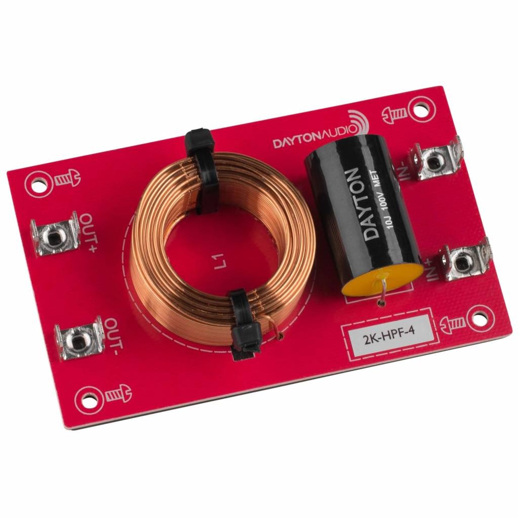 High Pass Speaker Crossover 12 dB/Octave, 4 Ohm Geassembleerde crossover