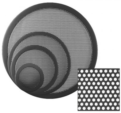 Dekoratives Lautsprechergitter | Runde Perforation | Größe: 10"