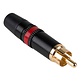 Rean NYS373-2 RCA Plug Connector | Red