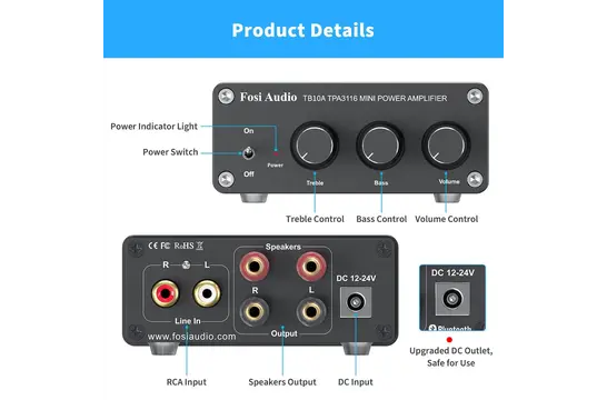 TB10A Amplificatore Stereo