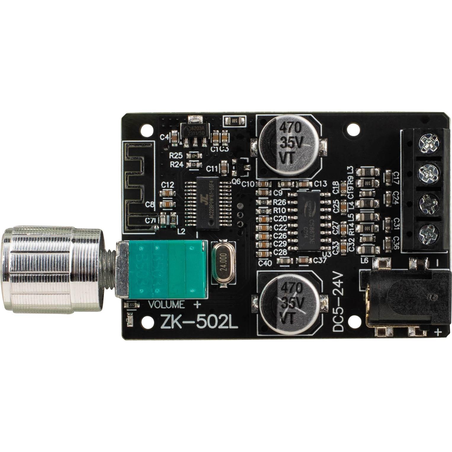 High-Power Bluetooth 5.0 Amplifier Board with On/Off Volume Switch