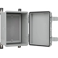 Waterproof Outdoor Utility Box with Mounting Plate and Wall Brackets 170x220x110mm