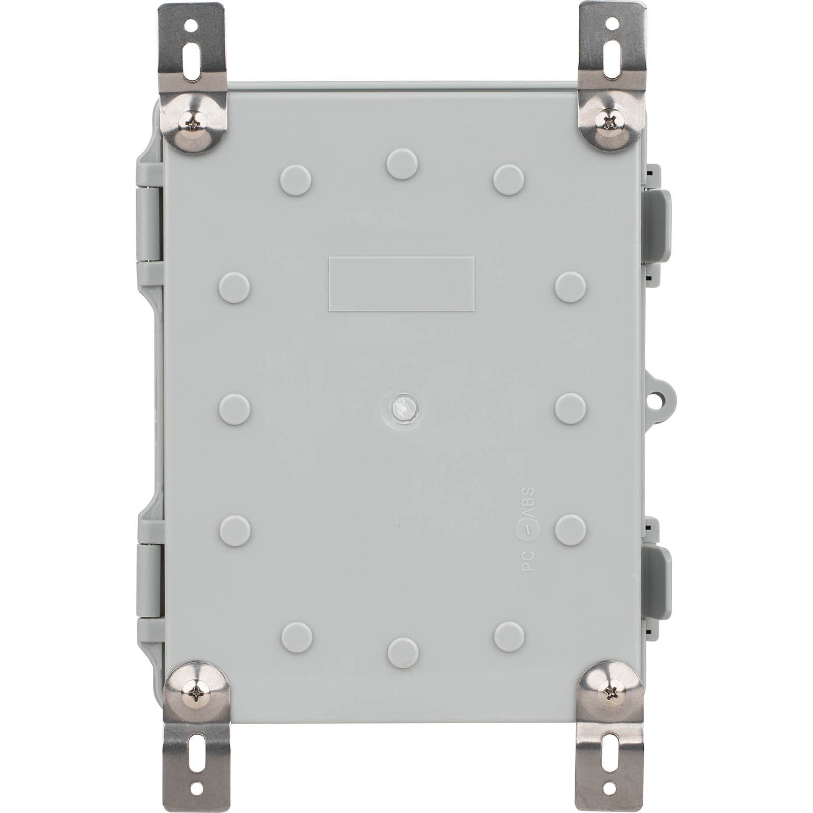 Waterproof Outdoor Utility Box with Mounting Plate and Wall Brackets 170x220x110mm