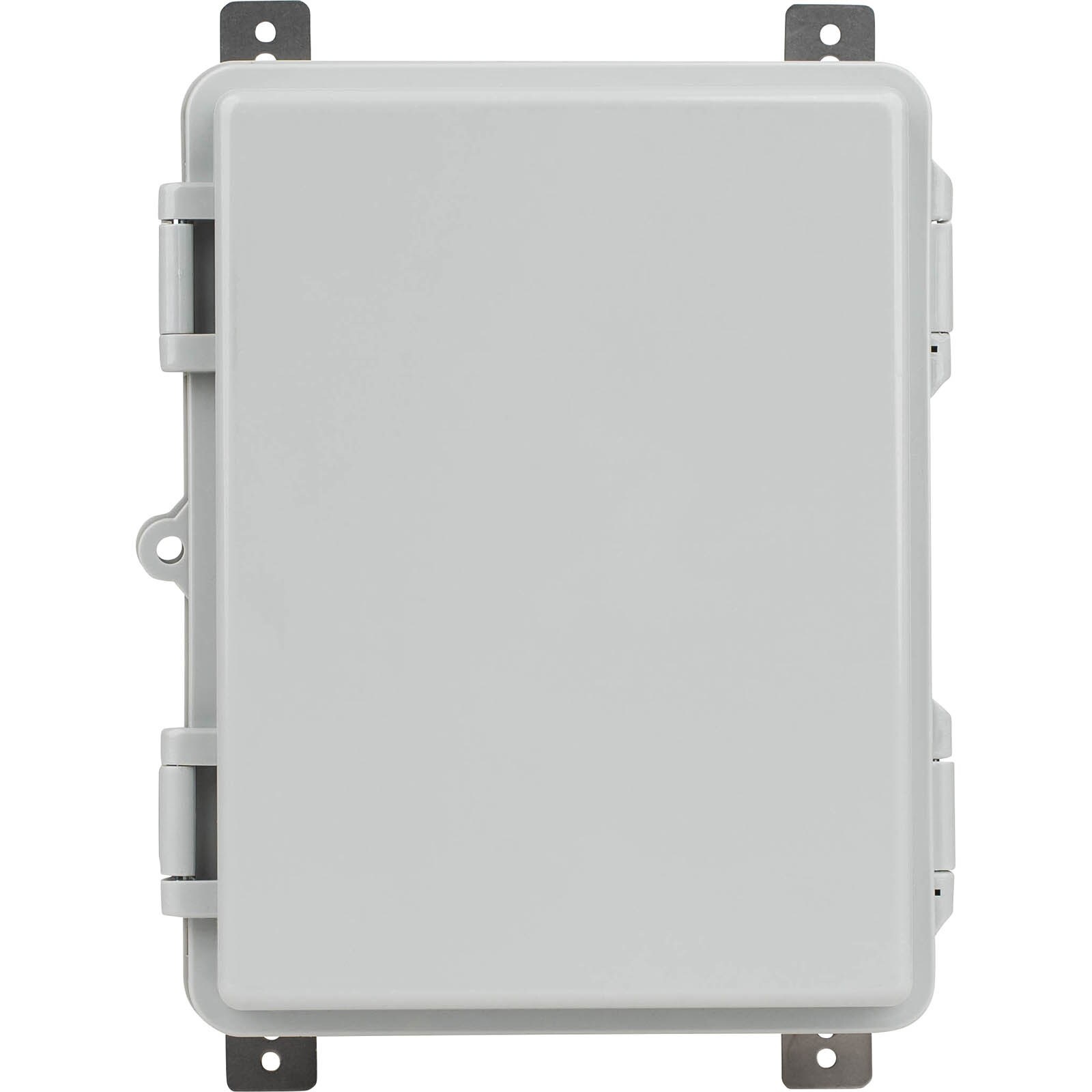 Waterproof Outdoor Utility Box with Mounting Plate and Wall Brackets 170x220x110mm