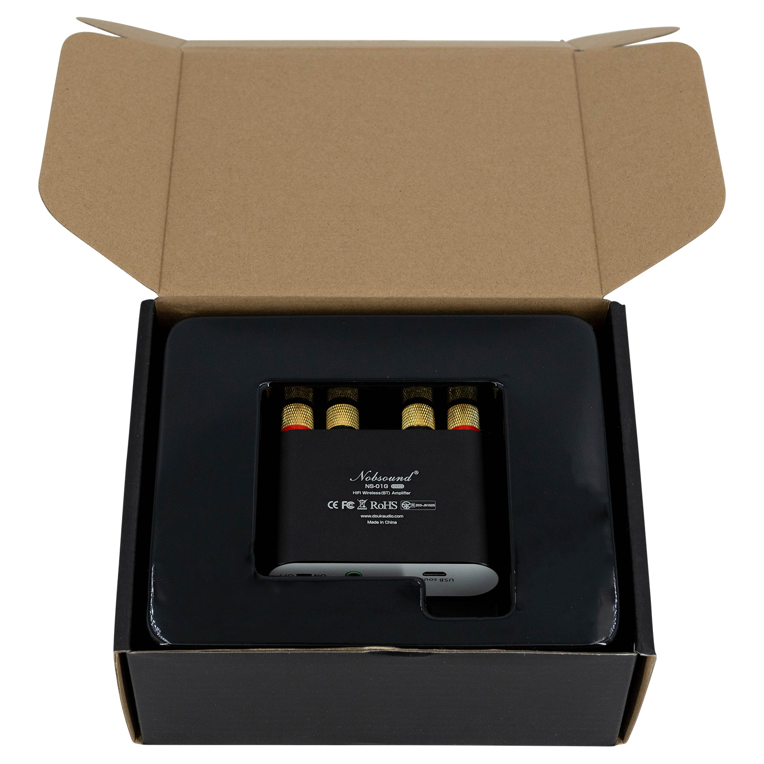 NS-01G PRO stereo verksterker voor Bass Shakers