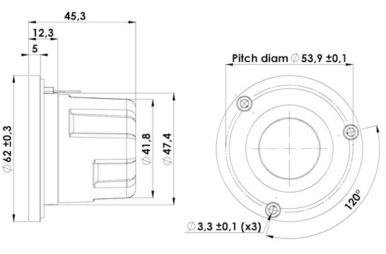 Illuminator D3004/606200 Tweeter a Cupola