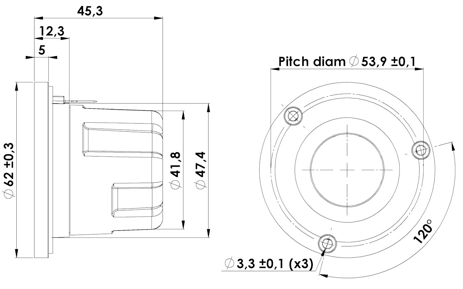 Illuminator D3004/606200 Tweeter a Cupola