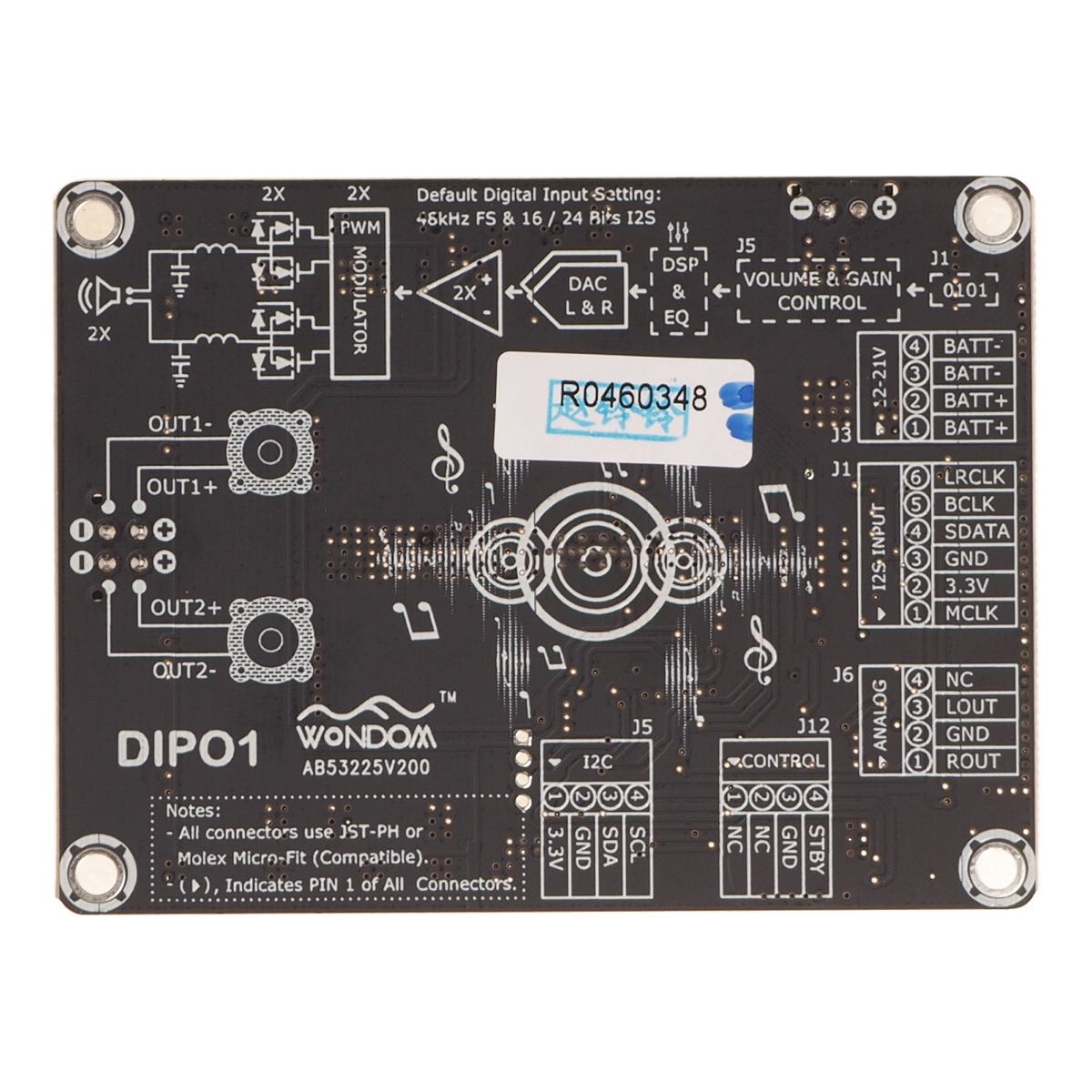 AA-AB32255 Verstärkermodul 2 x 30 Watt Class D mit DAC - TAS5756