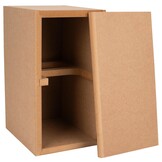 Knock-Down MDF 15,9 L Bookshelf Speaker Cabinet