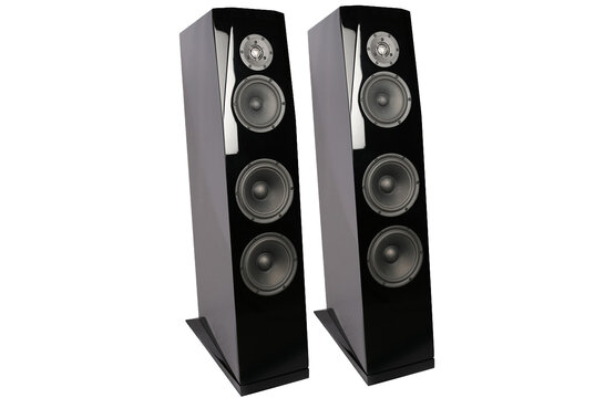 SASANDU Black High-Gloss Tower Kit Altoparlante with TeXtreme drivers