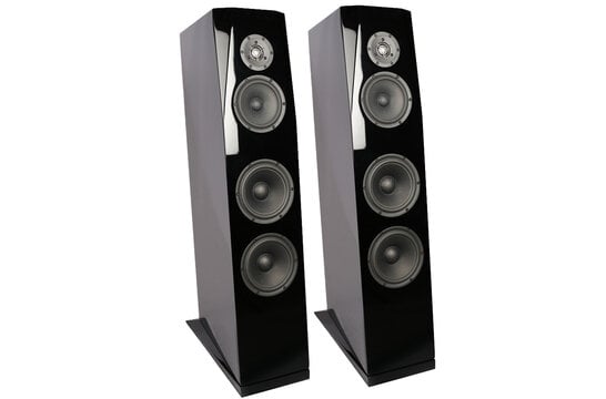 SASANDU Black High-Gloss Tower Speaker Kit with TeXtreme drivers