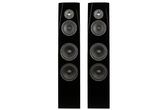 SASANDU Black High-Gloss Tower Speaker Kit with TeXtreme drivers