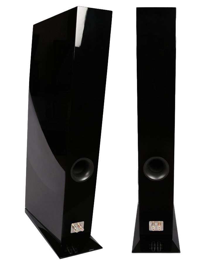 SASANDU Black High-Gloss Tower Speaker Kit with TeXtreme drivers