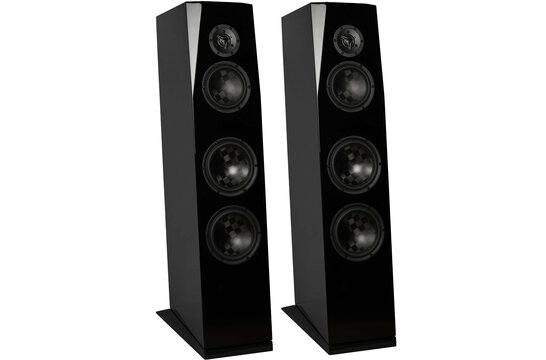 SASANDU TX Black High-Gloss Tower Kit Altoparlante with TeXtreme drivers