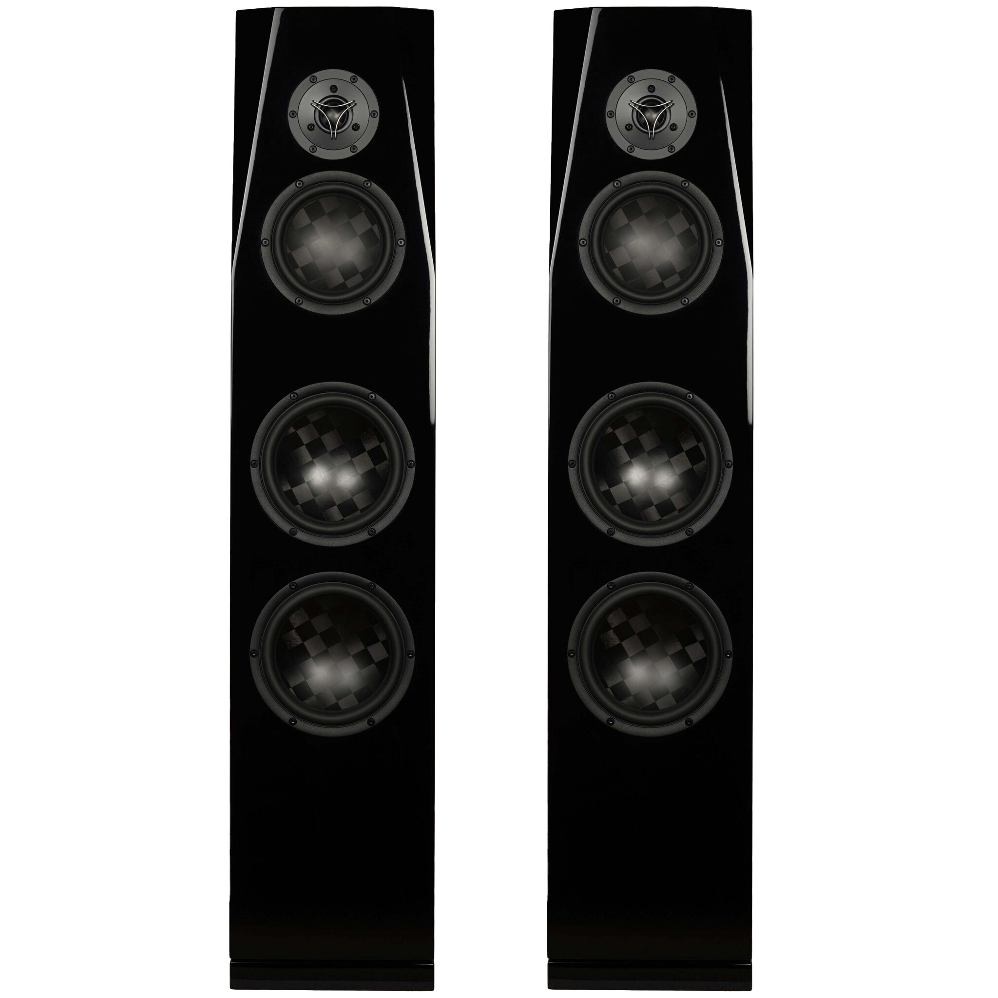 SASANDU TX Black High-Gloss Tower Kit Altoparlante with TeXtreme drivers