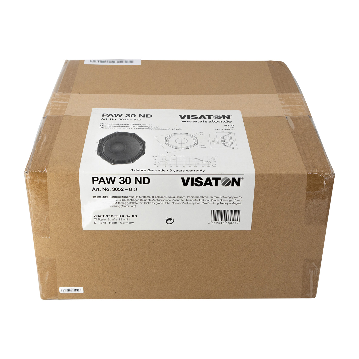 PAW 30 ND - 8 Woofer Medio-Bassi