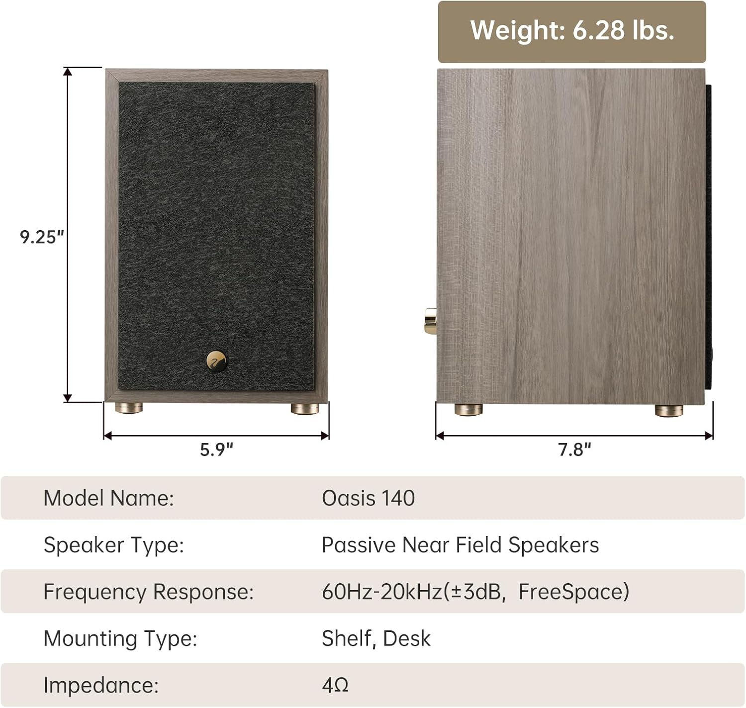 Swan Oasis 140 Bookshelf Speakers