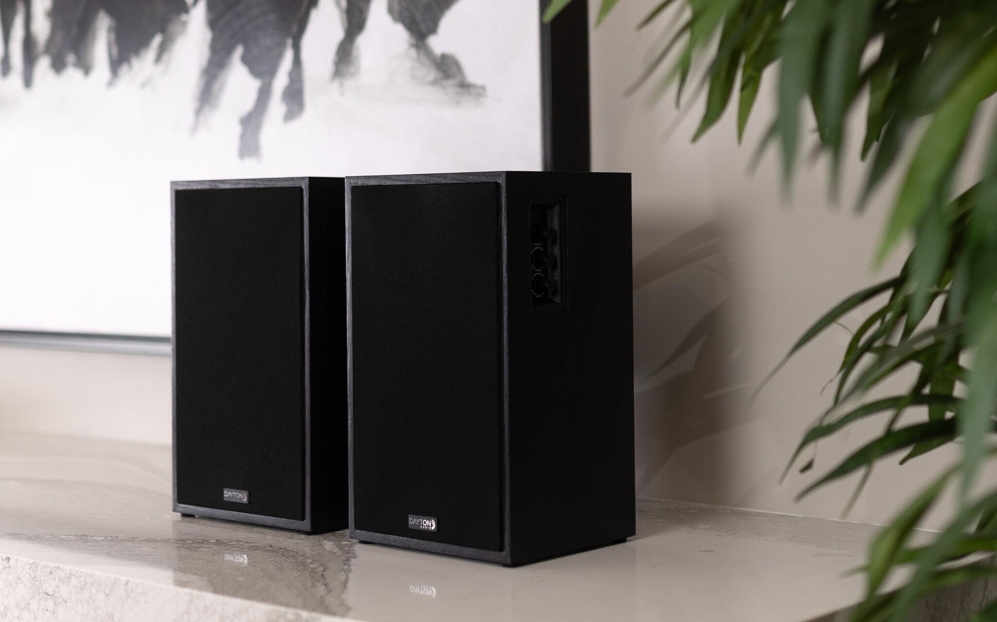 Classic B65A Powered Bookshelf Speaker Pair Black