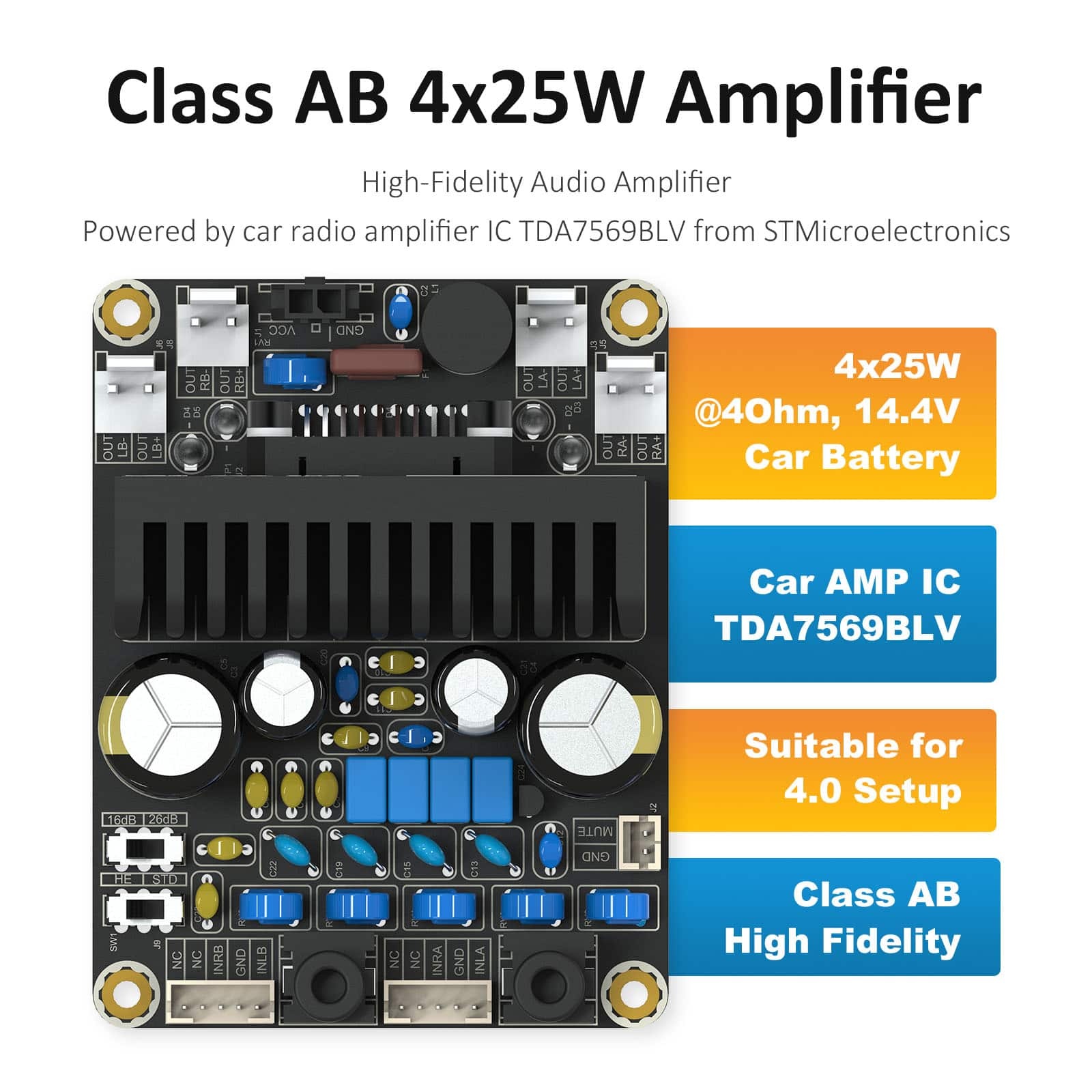 AA-AK31163 Kit fai da te per Amplificatore | DKT4X25AB
