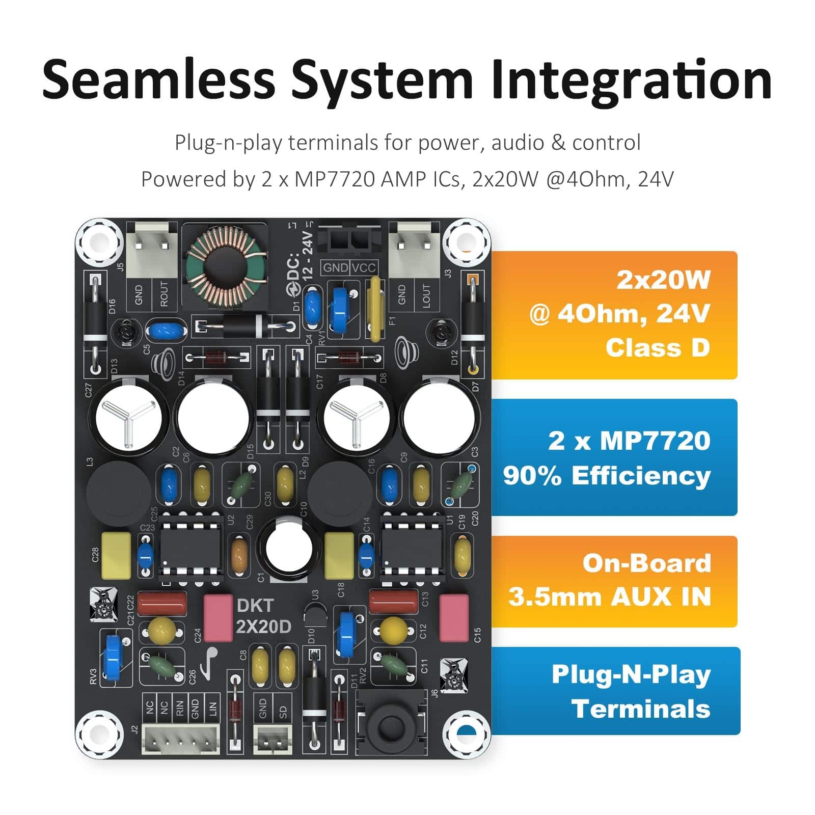 AA-AK31162 Amplifier DIY Kit | DKT2X20D