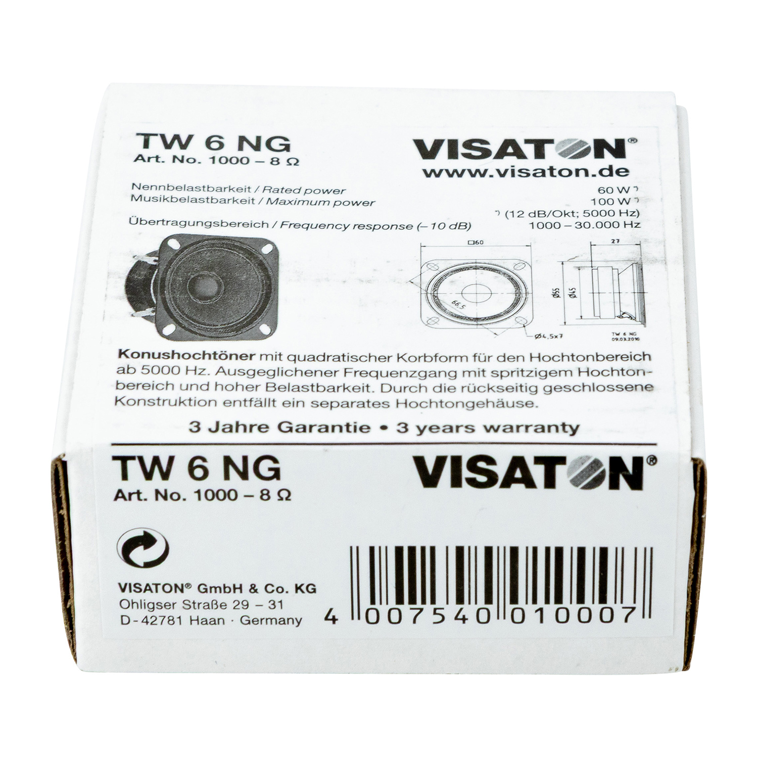 TW 6 NG 2.2" Konus-Hochtöner 8 Ohm