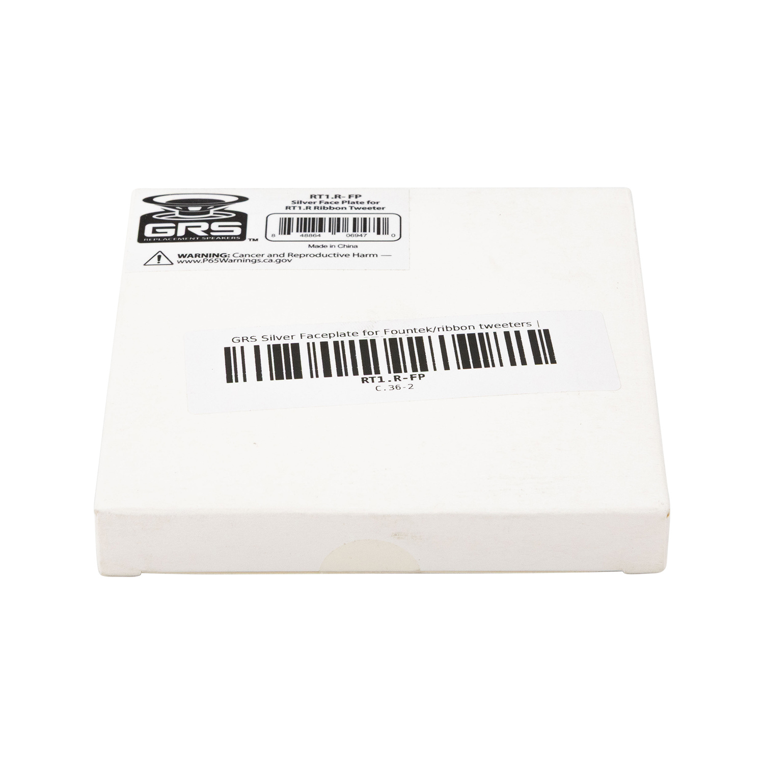 RT1.R- FP Silver Faceplate for Fountek/ribbon tweeters | RT1.R-8