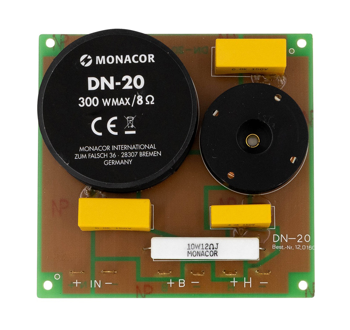 DN-20 2-Way Speaker Crossover 2,000 Hz Geassembleerde crossover