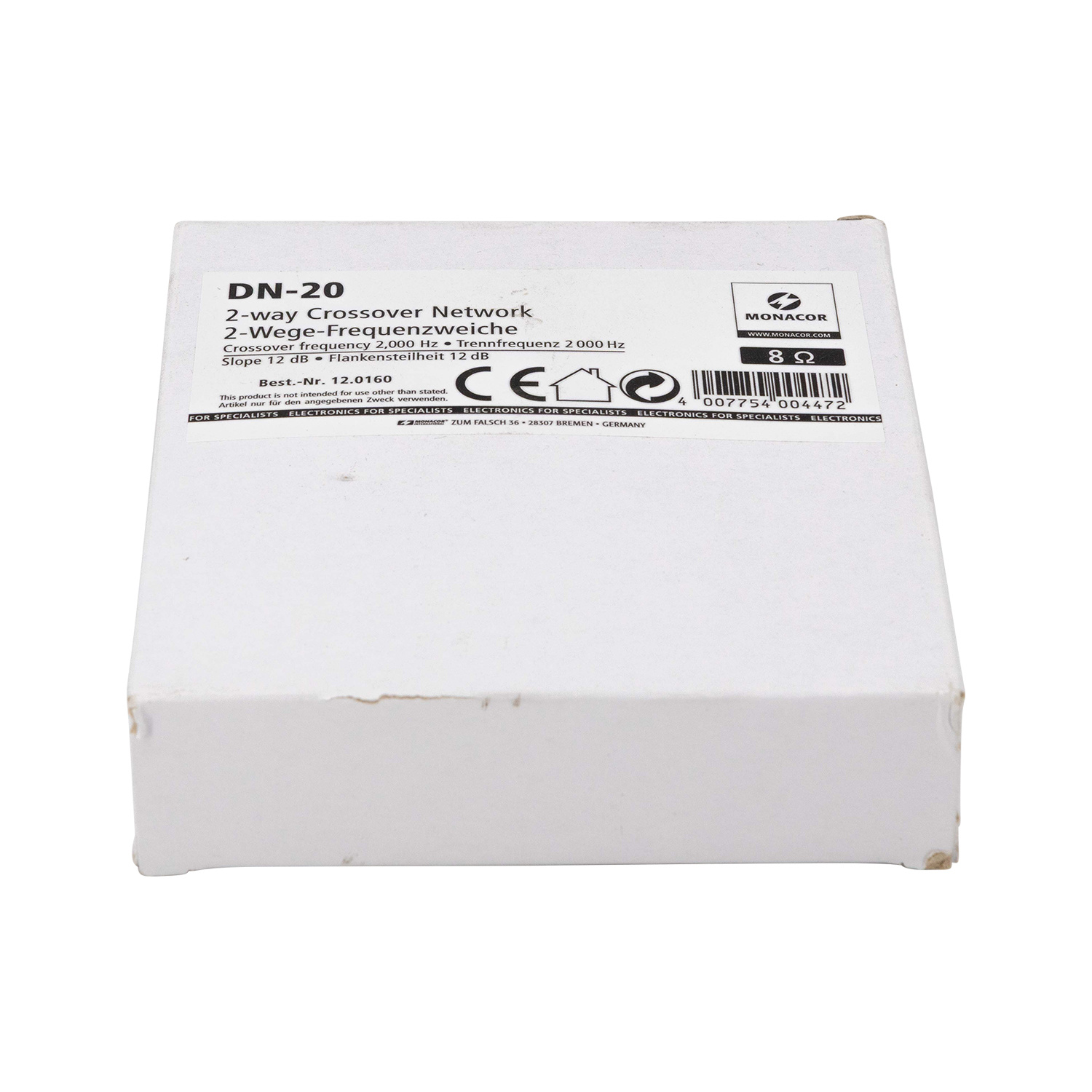 DN-20 2-Way Speaker Crossover 2,000 Hz Geassembleerde crossover